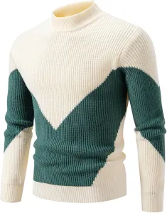 Толстовка quarter zip мужская, длинный рукав, вязаная