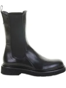 Кожаные челси с эластичными вставками GUGLIELMO ROTTA, черный