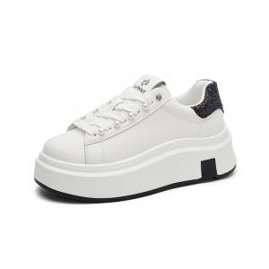 DAPHNE Женские низкие скейтерские кеды бежево-черные, цвет Beige Black