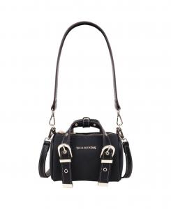 Стеганая сумка через плечо с металлической пластиной True Religion, Black