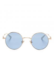 VALENTINO GARAVANI EYEWEAR солнцезащитные очки в круглой оправе, золотой