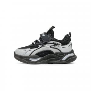 Slip Resistant Abrasion Resistant Kids Lifestyle Shoes Kids' WARRIOR, черный/серый