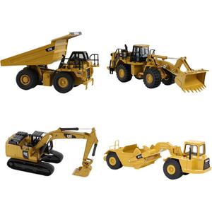 Строительная техника наборы одежды экскаваторы, погрузчики, самосвалы, бульдозеры собранные модели CAT