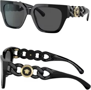 Солнцезащитные очки VERSACE VE4409 MEDUSA квадратной формы с роскошным комплектом для очков