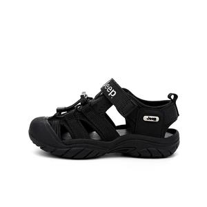 Детские сандалии с низким верхом, устойчивые к истиранию, дышащие, для детей от 3 до 7 лет Jeep, черный