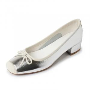 Повседневные однобортные туфли женские серебристые Aimilian, Silver