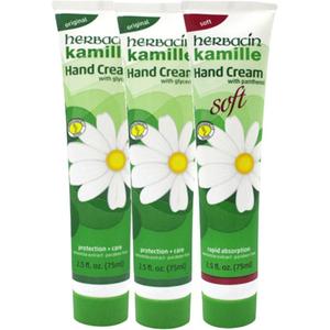 Мыло с ароматом ромашкового крема для рук увлажняющее и питательное Herbacin