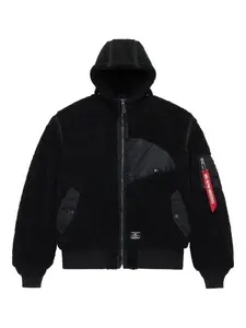 Стеганая куртка sherpa onion с длинным рукавом Alpha Industries, черный