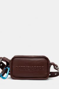 Кожаная сумка Patrizia Pepe, коричневый