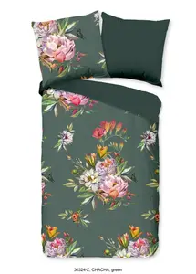 Постельное белье ZouZou Floral - 155x220 см - 100% хлопок/сатин Muller Textil