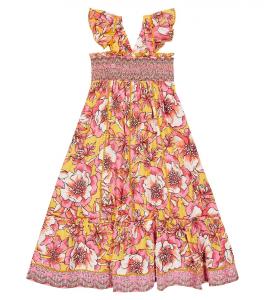 Платье Cindy с цветочным принтом Poupette St Barth, разноцветный