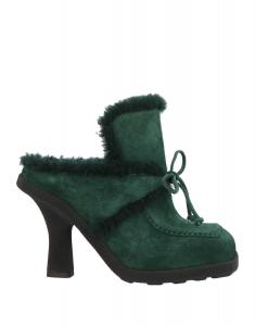 Мюли Burberry, темно-зеленый