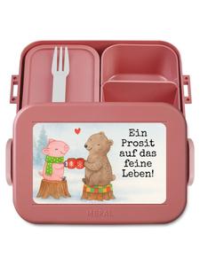 Mr. & Mrs. Panda Дизайн хлебницы в виде глинтвейна с надписью пастельно-красного цвета