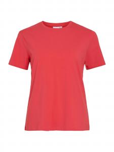 VILA Футболка 'VINora' в ярко-красном цвете