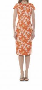 Платье Janine с оранжевым цветочным принтом ALEXIA ADMOR