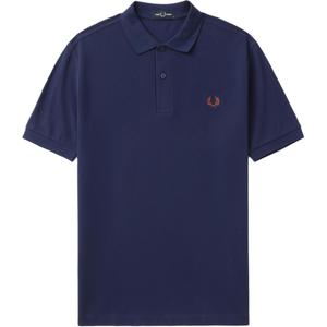 FRED PERRY Мужская поло темно-синего цвета