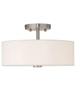 Встраиваемый светильник Brighton 33 см Livex, матовый никель