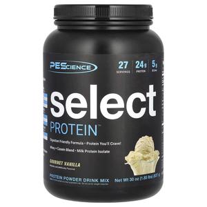 Порошковая смесь для питья Select Protein, изысканная ваниль, 837 г (1,85 фунта) Pescience