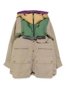 Куртка со съемным капюшоном Kolor, коричневый