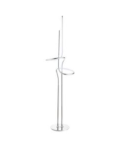 Напольная лампа Sketch 64 дюйма, минималистичная, с регулируемой яркостью и встроенным светодиодом Jonathan Y, хром