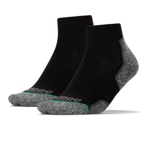Носки 1000 Mile Run Anklet Repreve Recycled Socks (двойной комплект), черный