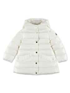 Moncler Enfant куртка-пуховик с капюшоном Ibida, белый