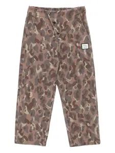 Брюки с камуфляжными пуговицами Douuod Kids, коричневый