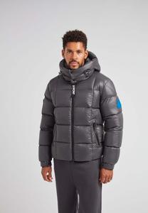 Куртка JACK1T EZ BOXED PUFFER RACER LUX, Graphite Black/Grey