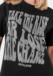 Футболка с принтом SHINY Sixth June, черный