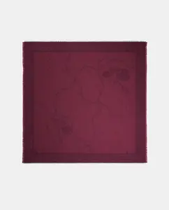 Женский платок с принтом 4G Guess, бордовый