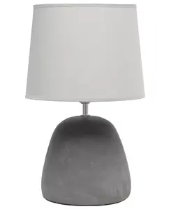 Круглая настольная лампа из бетона Simple Designs, gray