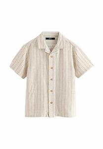 Рубашка SHORT SLEEVES REVERE COLLAR TEXTURE STRIPE Next, бежевый
