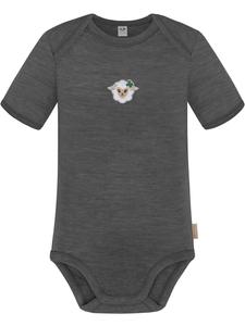 Normani Outdoor Sports Детский боди с короткими рукавами из мериносовой шерсти, цвет Тауранга, антрацит