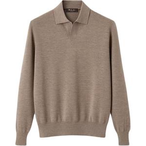 Свитер FW25 свободного кроя мужской Loro Piana, светло-коричневый