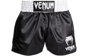 Шорты спортивные унисекс черно-белые VENUM