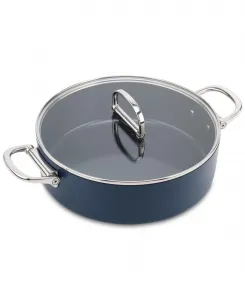 Керамическая неглубокая запеканка Space Ceramic с антипригарным покрытием, объемом 5 л Joseph Joseph, темно-синий