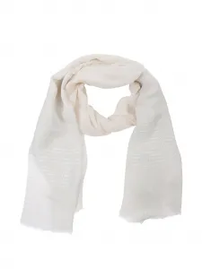 Шарф с бахромой по краям Peserico, бежевый