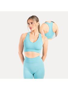 SMILODOX Спортивный бюстгальтер Amaze Pro бирюзового цвета