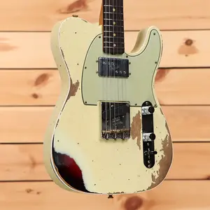 Fender Custom Shop Limited CuNiFe Telecaster Custom Heavy Relic - Состаренный винтажный белый-R138549