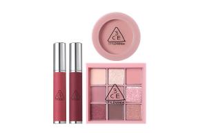 Набор теней для век, румян, лип-клея и блеска для губ 9 grid 3CE