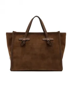 Замшевая сумка-тоут Miss Marcella Gianni Chiarini, коричневый