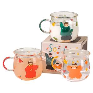 Стеклянные стаканы KAWASIMAYA, 【Color Box】Family Of 3 Combo (Girl)