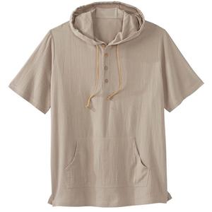 Мужская газовая толстовка с короткими рукавами Kingsize Big & Tall KingSize, цвет Sand Grey