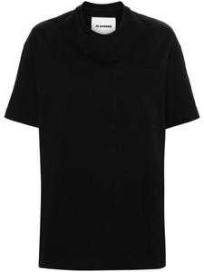 Jil Sander футболка с нагрудным карманом, черный