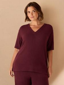 Футболка Curve Super Soft с V-образным вырезом Live Unlimited, Red