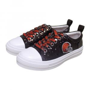 Женские кеды Cuce Brown Cleveland Browns Team с пайетками, цвет Brn Brown