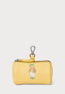 Кошелек Polo Ralph Lauren POLO BEAR LEATHER CYLINDER COIN POUCH, Lemon Meringue/Yellow