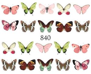 Водные наклейки для ногтей - №840, Raisin