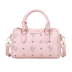 Sanrio Синтетическая кожаная женская сумка через плечо розовая черная белая