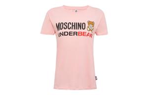 Футболка женская розовая MOSCHINO